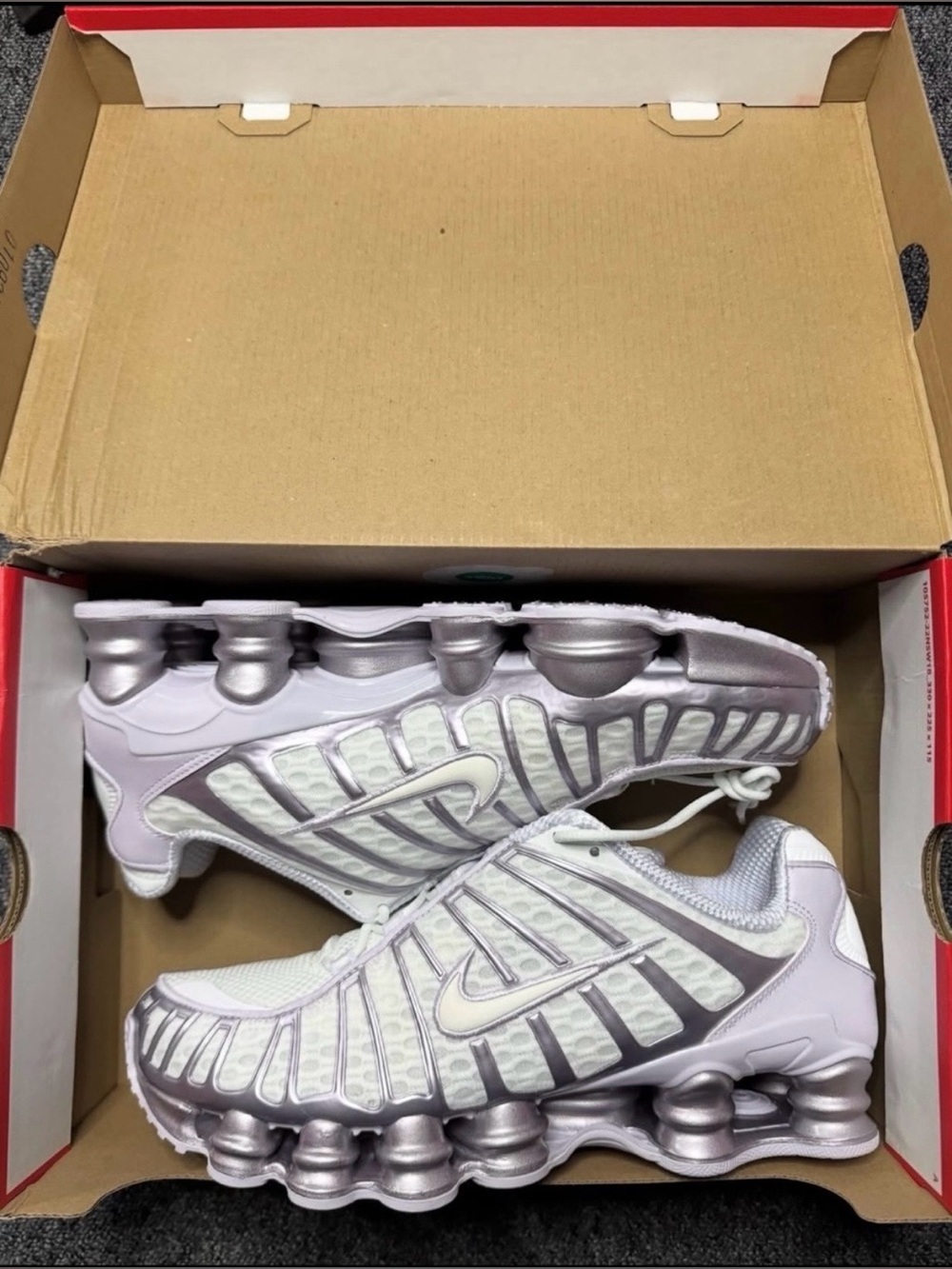 Nike Shox TL 💅 Shoes Summit White Sail-Barely Grape AR3566-104 Wmns Size 7.5 9